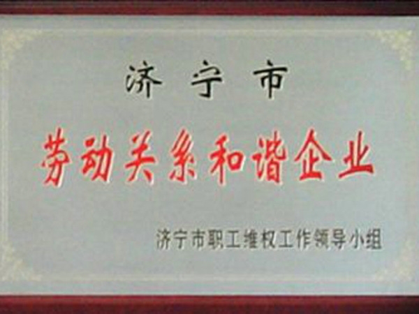 市級勞動關系和諧企業(yè)